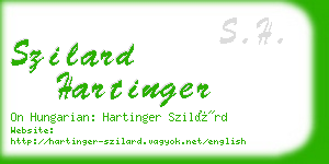 szilard hartinger business card